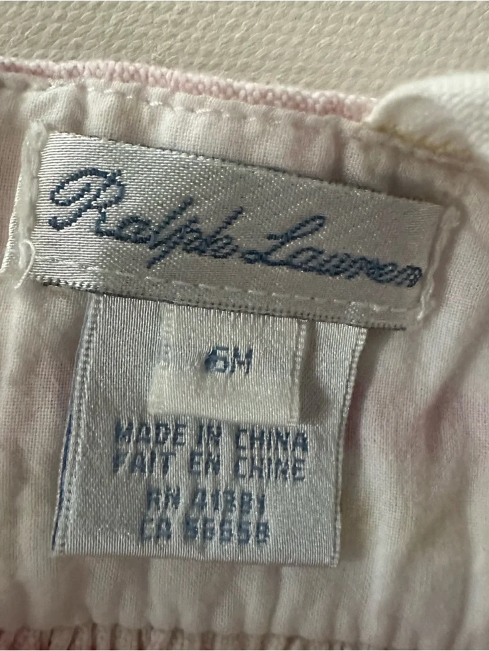 Ralph Lauren 6 Months Baby Girl Pink Blue Sundress Dress Party Spring Summer